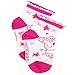 Peppa Pig Girls 6 pack Socks (4-6 Toddler (Shoe: 7-10), White/Multi Quarter)