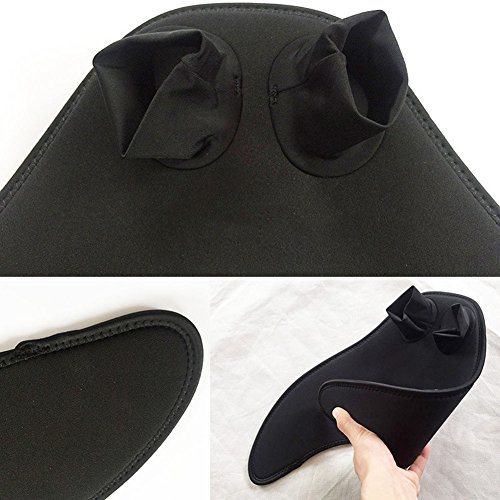 Qiyun Mermaid Swim Fin Mermaid Swim Fin, Kids Boys Swimming Diving Monofin Tails Fin Training Flippers, Blackcolour:Black; size:F