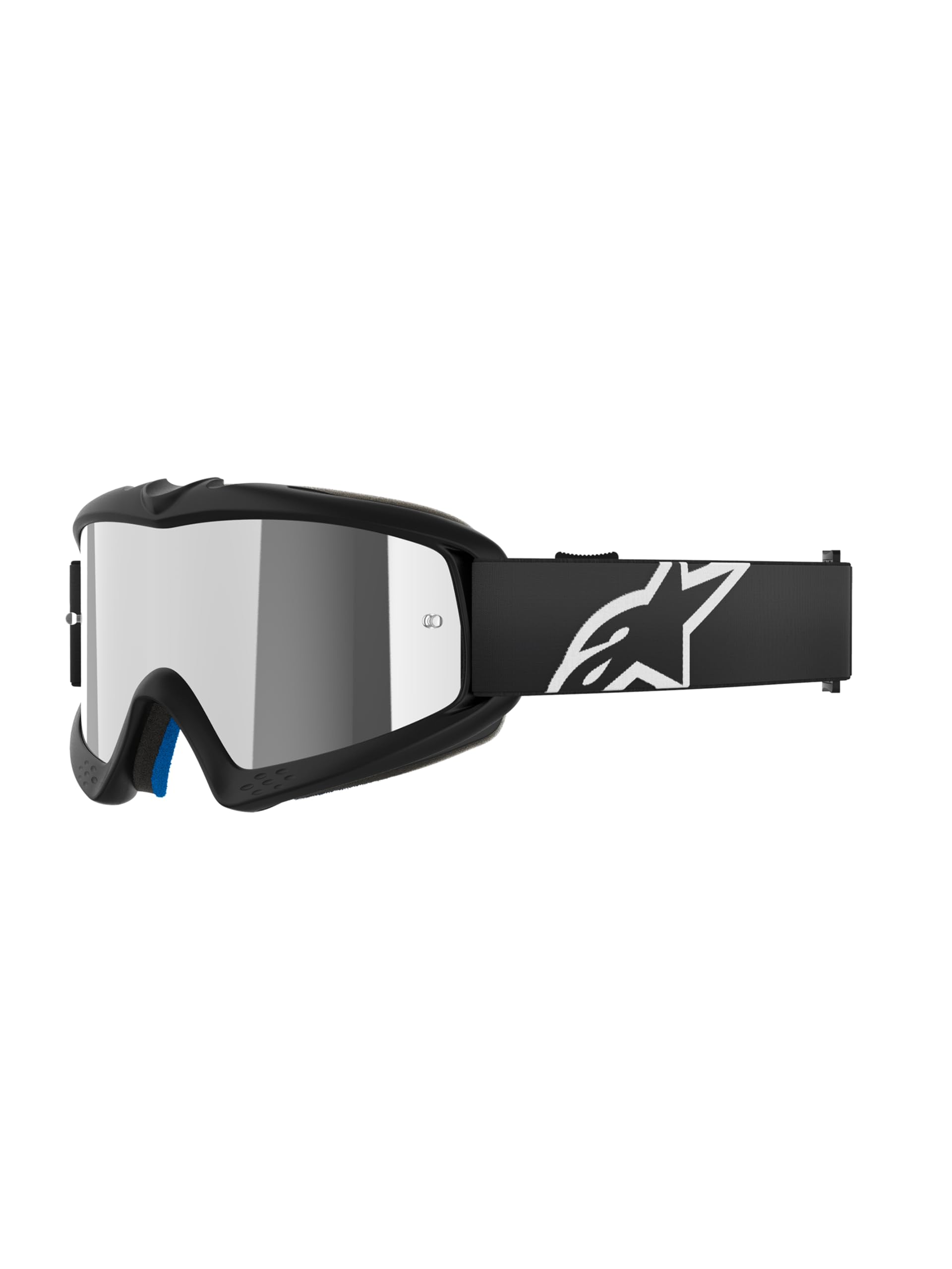 Photo 1 of Alpinestars Vision Youth MX ATV MTB Off Road Goggle (Black - Mirror Silver Lens)