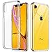 ULAK Compatible with iPhone XR Case Clear, Slim FIT Transparent Flexible Soft TPU Anti-Scratch Bumper Hard Panel Protective Cover for Apple iPhone XR 6.1 inch 2018 (HD Crystal Clear)