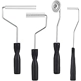 Fiberglass Roller Tools Kit, 4pcs Fiberglass Resin Laminating Bubble Roller Set for Tub Shower Bathtub Boat Repair