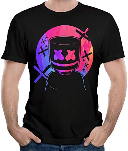 Madeleine Ellis Men's Marshmello Soft Short Sleeve T Shirt Black M