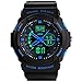 Fanmis Men's Women's Multi-function Cool S-shock Sports Watch LED Analog Digital Waterproof Alarm - Blue