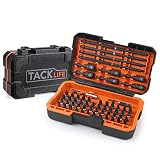 Screwdriver bit Set, 60-Pcs Torsion Bits Set For High Torque Drilling, Forged S2 Alloy Steel, 52 Dill Bits, 6 Nut Driver Bits, 1 Magnet Bit Holders and 1 Torsion-Bit, Cool Solid Case Included, PSDB1B
