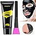 Blackhead Remover, Charcoal Peel Off Mask, Black Mask Purifying Peel Off Mask with Facial Brush, Deep Pore Cleansing + Acne Treatment, 60g