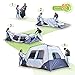 ALPHA CAMP 8 Person Instant Tent for Camping Easy Setup Cabin Tent with Foot Mud - 10' x 9' Orange