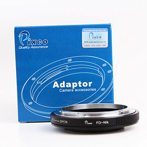 Pixco Pro Lens Mount Adapter for Canon FD Lens to Nikon F Adapter D850 D7500 D7000 D300S D7100 D5200 D600 D3X D90 D700