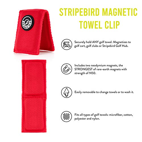 Stripebird Clip for Golf Towel (Major Red) (Highest