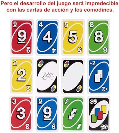 UNO Deluxe, Juego de Cartas, 7+ años, 2-10