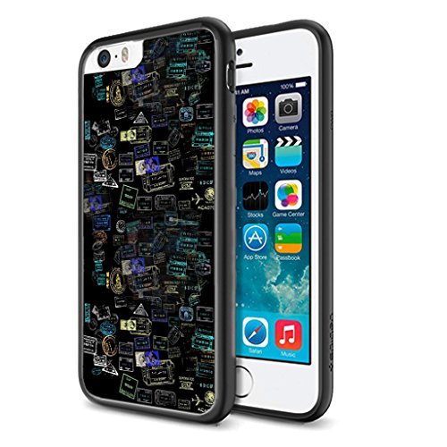 Eupope Travel Stamps iPhone 6 Black Cover Case