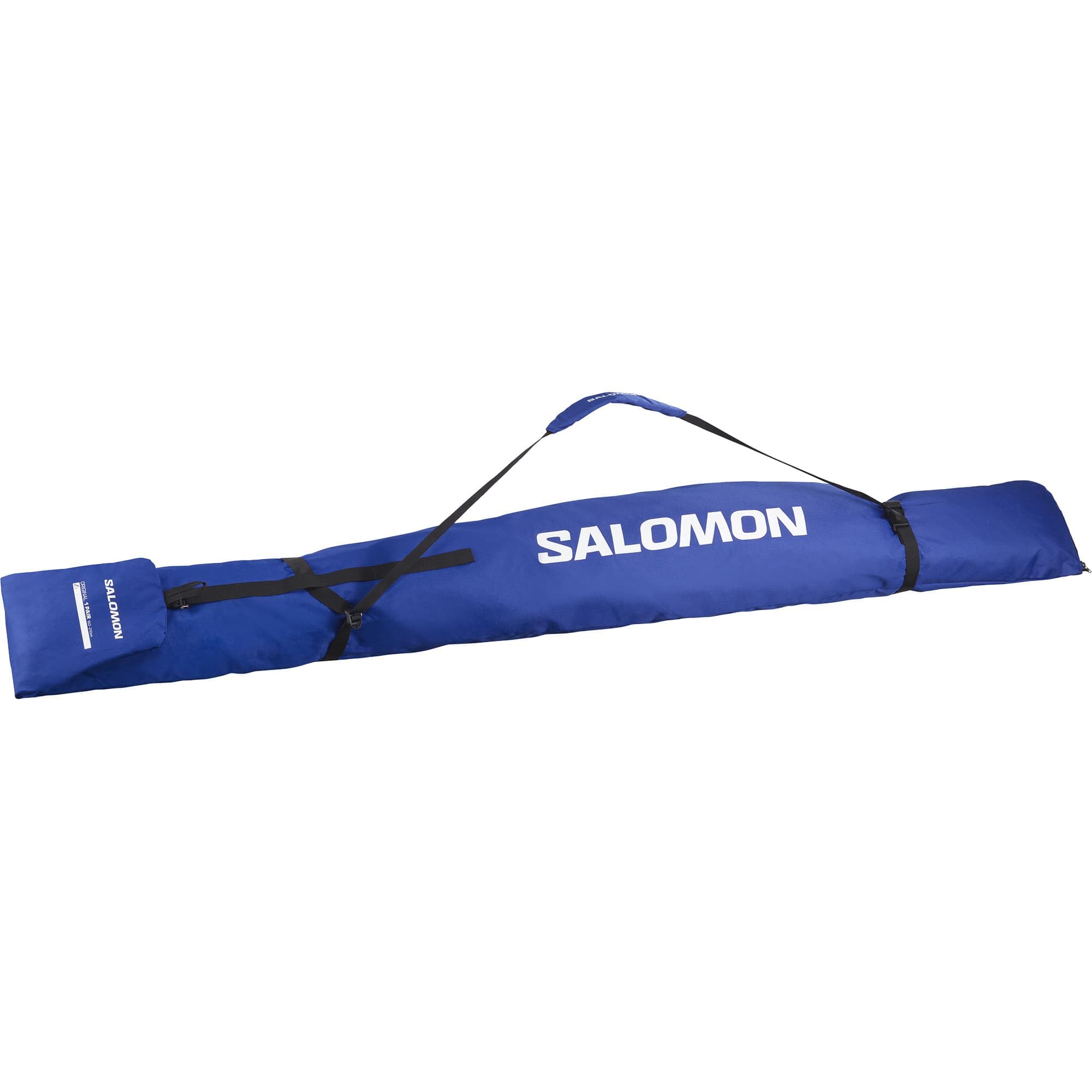 Salomon Original 1 Pair 160-210 Unisex Ski Bag, Adjustable Design, Easy Storage, and Durable Performance, Blue, One Size