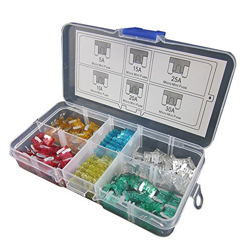 DIGITEN Assorted Auto Car Micro Mini Blade Fuse 5A 10A 15A 20A 25A 30A(pack of 120)