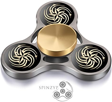 Fidget Spinner - HIGH SPEED Metal Ultra Durable Tri Hand Spinner EDC Fidget Toy Fingertip Gyro for Increased Focus, Stress Relief, ADHD, Autism, and Anxiety by SPINZYP - Silver Swirls