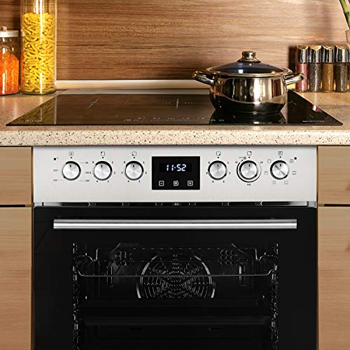 Herdset: 60cm Einbaubackofen EH6309ED + 59,5cm Glaskeramik Kochfeld EM5901RL Grill Umluft Teleskopauszüge Automatik-Timer 2-fach Wärmeschutzverglasung SET6309ED – Bild 3