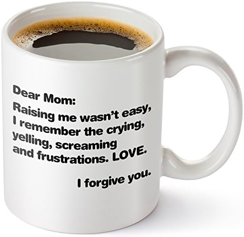 Hill And Main - Funny Mug For Mom, Gifts For Mom From Daughter Or Son For Birthday Valentines Day Christmas And Mothers Day - 11oz Ceramic Coffee Mugs With Funny Sayings, Novelty Coffee Cups For Women