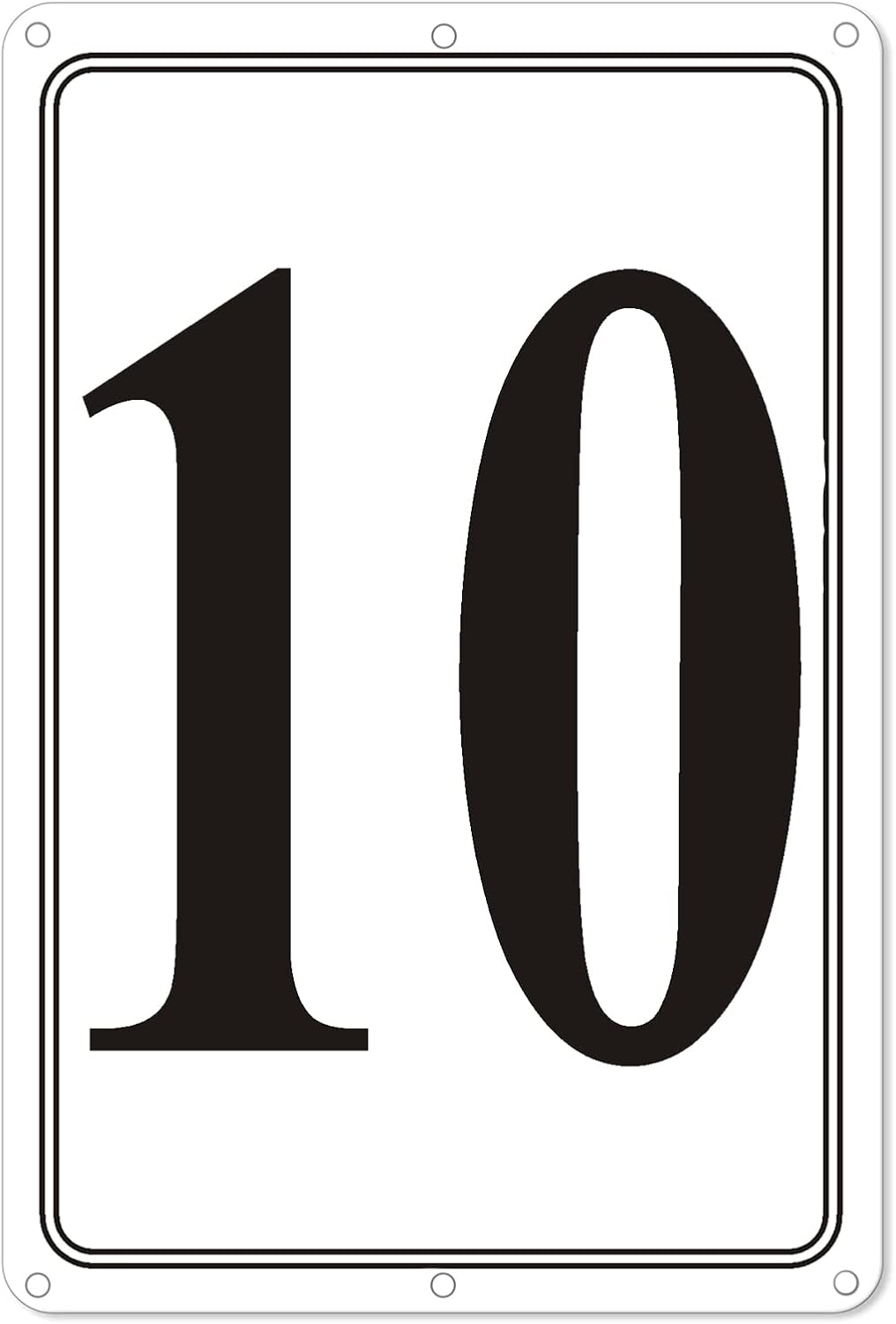 Yard Signs - Premium Aluminum Number Signs 10-12