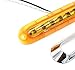4pcs LEDVILLAGE Submersible Multi-Voltage 10v - 30v DC Amber LED Amber Lens Sealed Light Clearance Universal Side Marker Light Trailer Truck with 9 LEDs + Chrome Rings