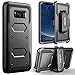 Galaxy S8 Plus Case, KASEMI Heavy Duty Dual Layer Protection Locking Belt Swivel Clip Holster with Kickstand Case for Samsung Galaxy S8 Plus (2017)-Black
