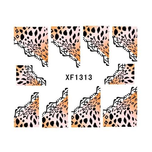 Stickers Pour Ongles Imprimé Leopard Xf1313 Nail Sticker - 