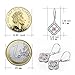 POPLYKE Flower Earrings Sterling Silver Women Dangle Drop Earrings Leverback