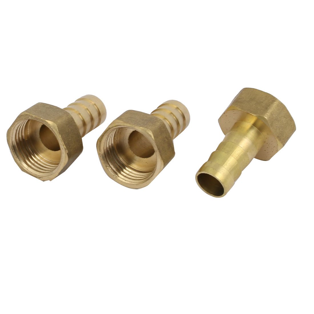 Sourcingmap 1/2BSP Female Thread to 12mm Hose Barb Pipe Fitting Coupler Connector 3pcs