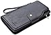 Women Lady Leather Wallet Zipper Purse RFID Credit Card Clutch Holder Case Girl (Black)