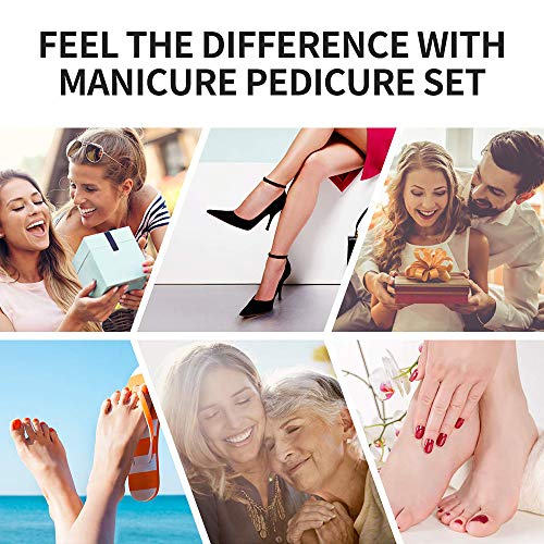 Faraone4w 21 en 1 kit de limas para pedicura profesional para eliminar callos, piel muerta y otros cuidados de pies para mujeres y hombres en el hogar