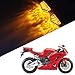 2Pcs Super Bright Motorcycle Front LED Flush Mount Turn Signal Light Blinker Side Maker Lamp for Honda CBR600RR CBR1000RR CBR600F3 CBR600F4 CBR600 F3 F4 F4I (Smoke)