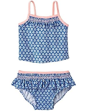 Paisley Ruffled 2-pc. Tankini Swimsuit Set - Baby Girl