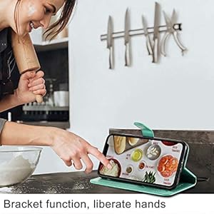 FINEONE Custodia Telefono per Oppo A53s, PU/TPU Flip Portafoglio Magnetica Pieghevole Supporto Protezione Case Cover… - immagine 5