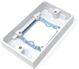 DRUT Single Gang to Double Gang Wall Socket Converter Faceplate - Extra Outlets view 2