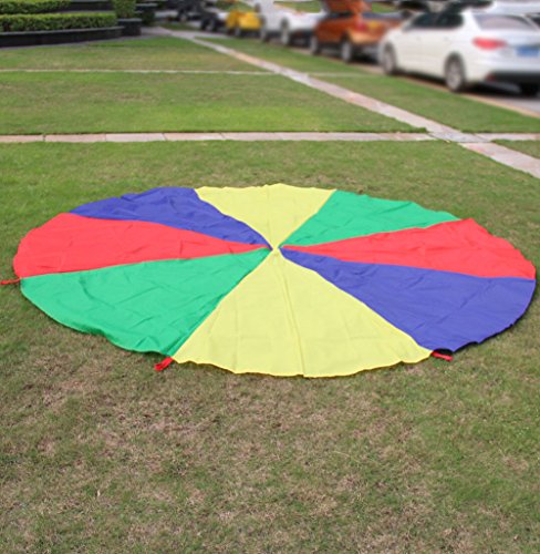 image for DYNWAVE Play Parachute for Kids 16ft with 15 Handles Game Toy for Kids