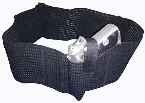FiHoii Belly Waist Band gun Holster Concealed Carry Adjustable Hand Gun Holsters with Magazine Neoprene for Revolvers Glock 19 43 42 17, M&P Shield, S&W, Ruger lcp, Bodyguard 380
