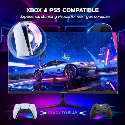 XUNDEFINED 27 inch 1440P Gaming Monitor, 200Hz Fast IPS WQHD 2K Computer Monitor with Speaker, Free-Sync & G-SYNC, 125% sRGB, HDR10, HDMI x2, DisplayPort x2, VESA Mountable, Tilt Adjustable, Eye Care