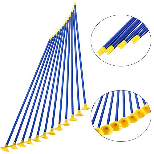Zonon 24 Pack 16.5 Inch Archery Sports Series Toy Replacement Arrows Secure Sucker Arrow for Children Beginners