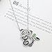 White Gold Plated Hollow Style Happy Panda Pendant Necklace with Swarovski Elements Crystal Fashion Jewelry