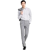 Hugo Boss Mens Modern fit Dress Pants 40/32 Light Grey Solid Wool
