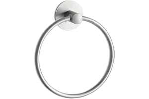 Baoswi Adhesive Towel Ring Wall Mount Hand Towel Ring Self Adhesive Towel Hanger Stainless Steel Rustproof Brushed Nickel Bat