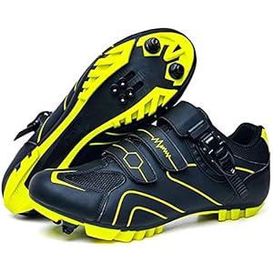 Mountain Fietsschoenen Heren,SPD MTB-fietsschoenen Racefietsschoenen Ademende Fietsschoenen Voor Buiten,Green-44