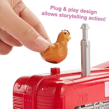 barbie doll and tractor set