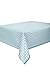 Teal Quatrefoil Plastic Tablecloth, 108