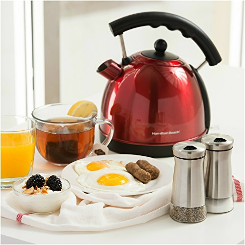 CHEFVANTAGE Salt and Pepper Shakers Set with Adjustable Holes - Black & White
