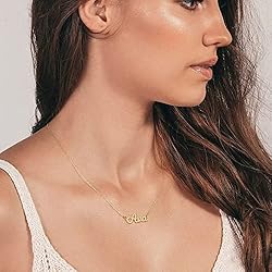 Ursteel Amber Necklace, Custom Name Necklace