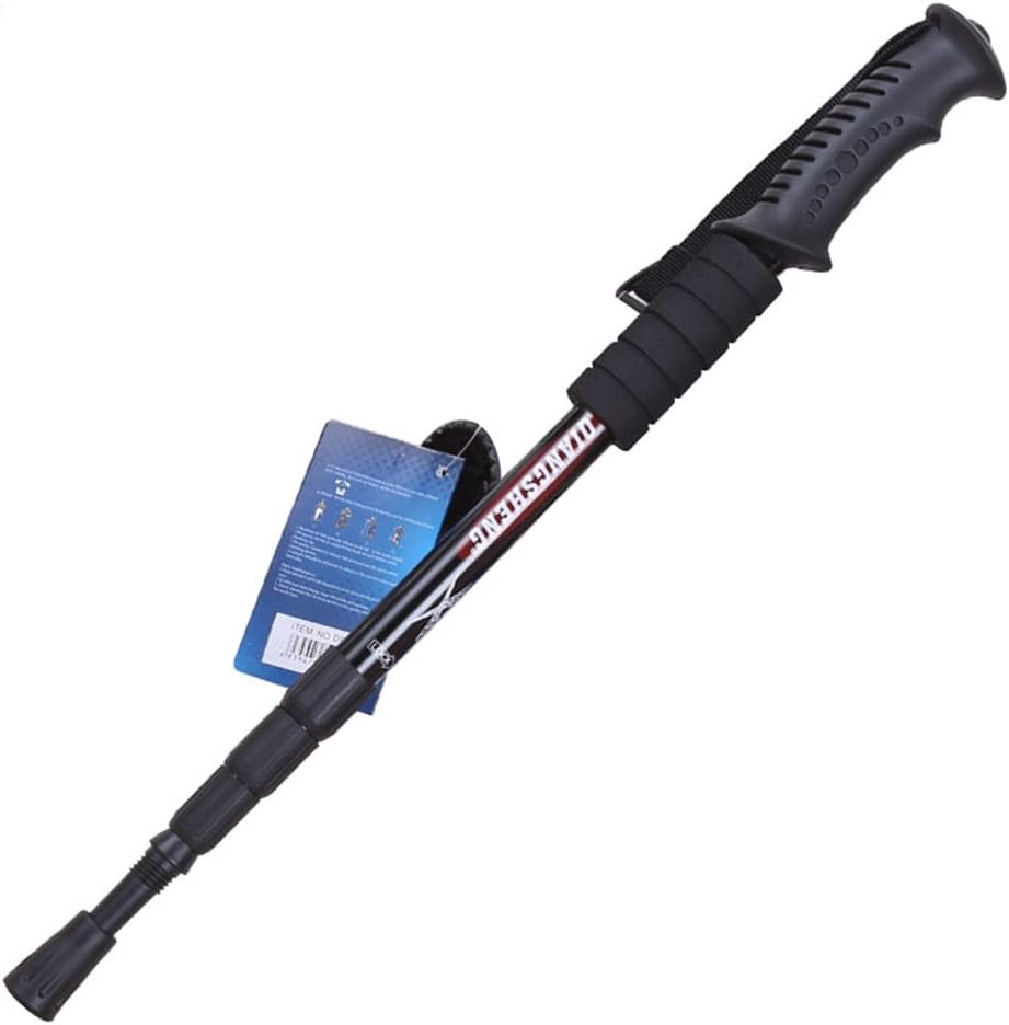 Trekking Pole T-Handle Foldable Walking Stick Outdoor Alpenstock