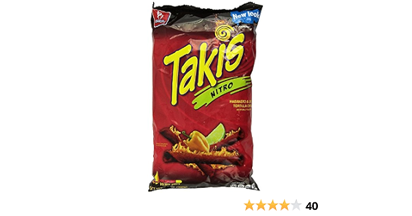 Barcel Takis Nitro Habanero & Lime Tortilla Chips 9.9 Oz. (1 Bag) By Barcel (786173808017)
