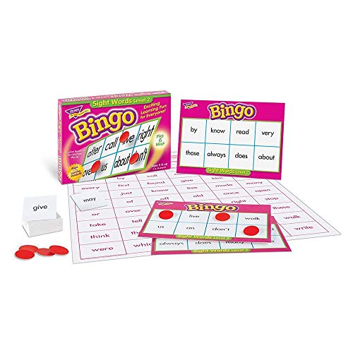 Sight Words Level 2 Bingo Game