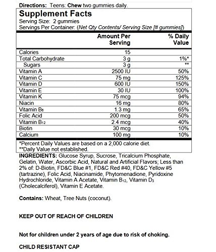 ONE A DAY VITACRAVES TEEN FOR HIM, 60 COUNT