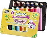 Pack of 48 - Soft Core Premier Colored Pencils - Suitable for Adults and Kids Smooth Lead - by Utopia Home
