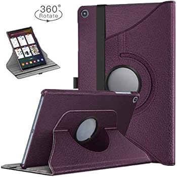 TiMOVO Case for Samsung Galaxy Tab A 10.1 2019 (T510/T515),Ultra Lightweight Slim Shell 360 Degree Rotating Swivel Stand Cover Fit Galaxy Tab A 10.1 2019 Tablet - Purple