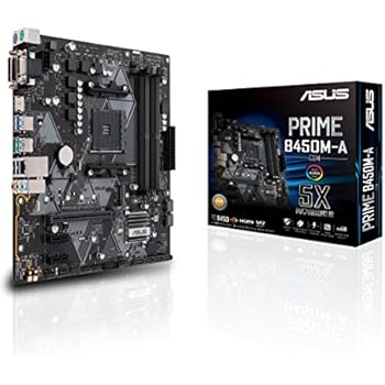 Asus Prime B450M-A/CSM AMD Ryzen 2 AM4 DDR4 HDMI DVI VGA M.2 USB 3.1 Gen2 mATX Motherboard